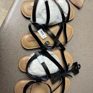 Black strappy sandals
